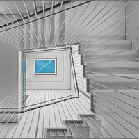 Spiral staircase... by Herbert A. Franke