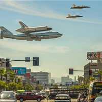 Transporting Shuttle over L.A.