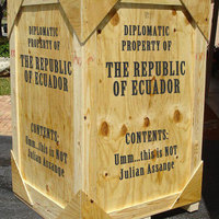 Property of Ecuador. Contents: Not Julian Assange