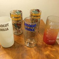 Repurposed Vodka bottles
