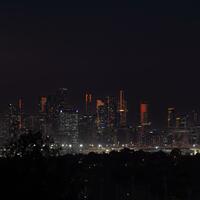 Full moon over Melbourne