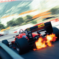 Stefan Johansson in the Ferrari 156/85, Monaco 1985 (Rainer Schlegelmilch photo)