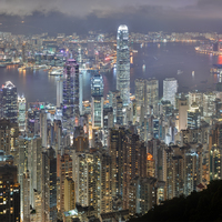 Hong Kong night skyline (VERY large)