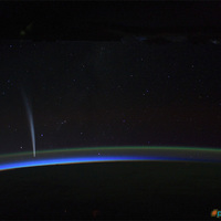 Astronaut Photographs Comet Lovejoy... From Space
