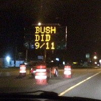 9/11 road sign
