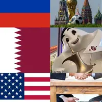 Icons of world cup hosts