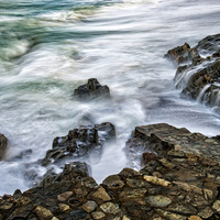 Rock and sea by Mariano San JosÃ© GonzÃ¡lez