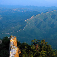 View of the Great Wall of China from the Great Wall of China