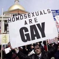 Homosexuals are gay.