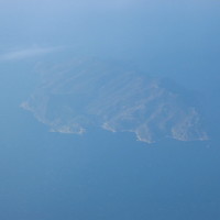 Giglio Island, airplane view (Touscany, Italy, 2005)