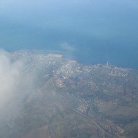 Civitavecchia, airplane view (Lazio, Italy 2005)