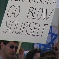 Funny anti-terror sign.