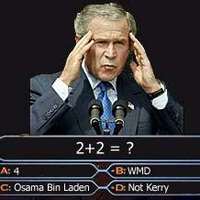 hey bush lovers face reality come on whats 2+2?