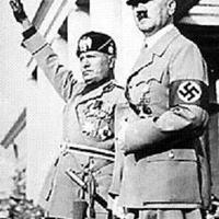 Adolf Hitler finds an ally in the Italian Fascist dictator Benito Mussolini
