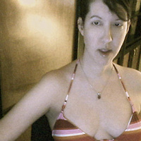 38, in from pool, no makeup