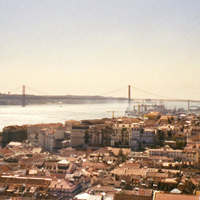 View from castle, Lisboa, Portugal, 2003