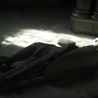 Anchient knights in Temple Church, London, UK 2005