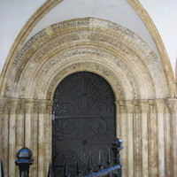 Entrance to Temple Church, London, UK, 2005