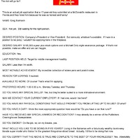 McDonalds job application