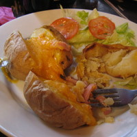 Not bad british food: jacket potatoes