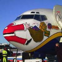 Santa And The Airplane