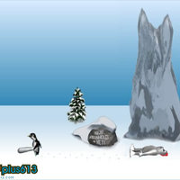 The end of the famous smack-the-penguin game