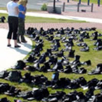 boots of the fallen _ Where is the AWOL Bush?
