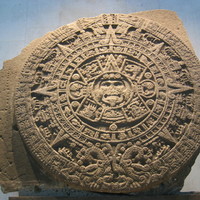 Pedra del sol (alias Calendario Azteca) Mexico city, museo antropologico 2005