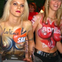 Bodypaint: babes and bikes