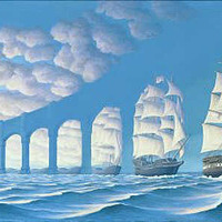 Sailing ships illusion