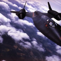 SR 71 Blackbird in flight