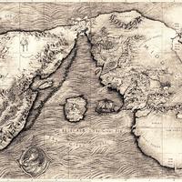 Complete map of middle earth.