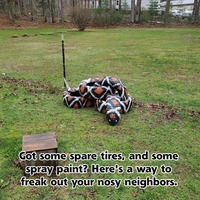 Yard art fun