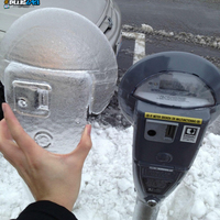 Parking meter ice mold