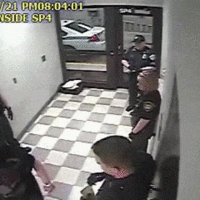 Cop Kills  Drunk Autistic.... slams head first into ground
