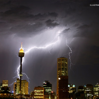 Lighting strike over Sydney, Australia - Winner Microsoft Bing photo competition