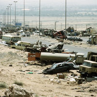 On the road to Basra, April 1991. 