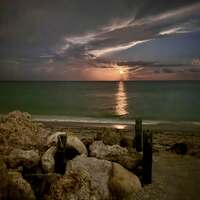 Gulf of Mexico moonset - Jd Donohue