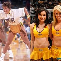 Lakers cheerleaders then-and-now