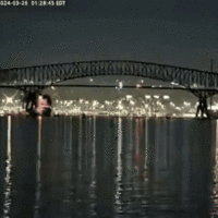 Baltimore's Francis Scott Key Bridge collapses after being hit by container ship