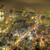 Tokyo night scene HDR