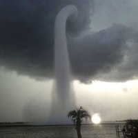 Evil looking tornado