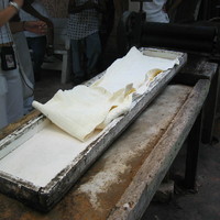 Drying latex to obtain gum, Mexico 2005