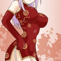 Red Chinese Dress toon