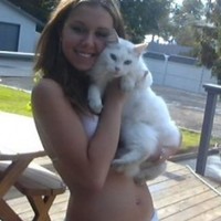 Hot blonde chick with a hairy pussy