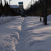 Nagaoka in snow, but fine day -Jan. 9, 2006