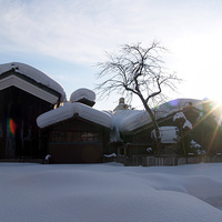 Nagaoka in snow, but fine day -Jan. 9, 2006