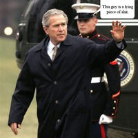 Men in uniform know Bush is scum