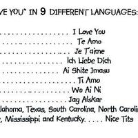 How to say I love you...