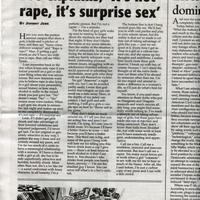 It's not rape, it's surprize sex!